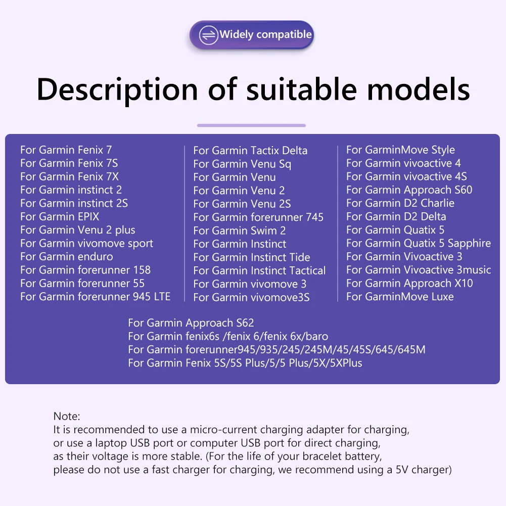 USB شحن كابل بيانات الحبل شاحن ل Garmin Fenix 7/7S/7X/6 ساعة ذكية USB C مزامنة البيانات شحن الحبل Forerunner اكسسوارات