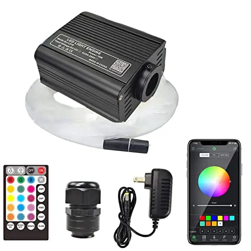 Kingshowstar 12W /16W /50w RGBW Optical Fiber Star Ceiling Light Romantic Starlight Headliner Kit For Car Roof Home Used