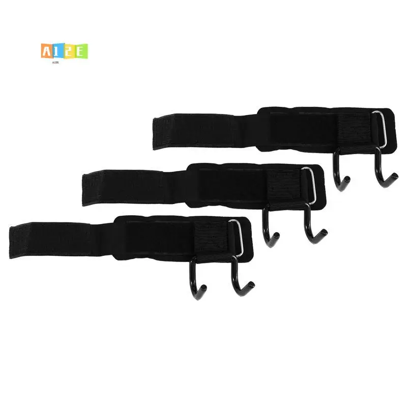 

Перчатки для фитнеса A12E-3PCS с крюком для подтягиваний, ремешком на запястье и поддержкой для рук, для тяжелых тренировок, для мужчин и женщин, спортивное оборудование для зала