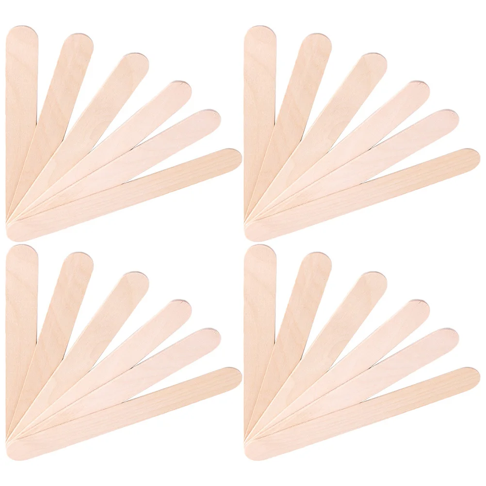 

200Pcs Wooden Wax Applicator Sticks Disposable Household Professional Tongue Depressors Body Wax Spatulas Hair Removal Tool