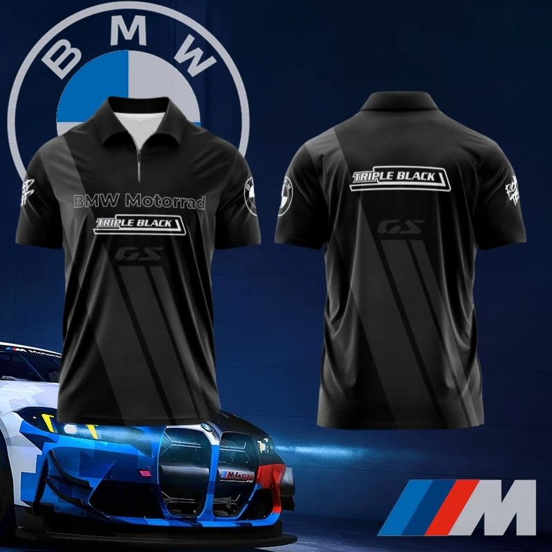 

BMW Motorrad Black Classic Quick Dry POLO Shirt Comfortable Casual High Quality Top Top BMW Sports Comfort T-Shirt Moto