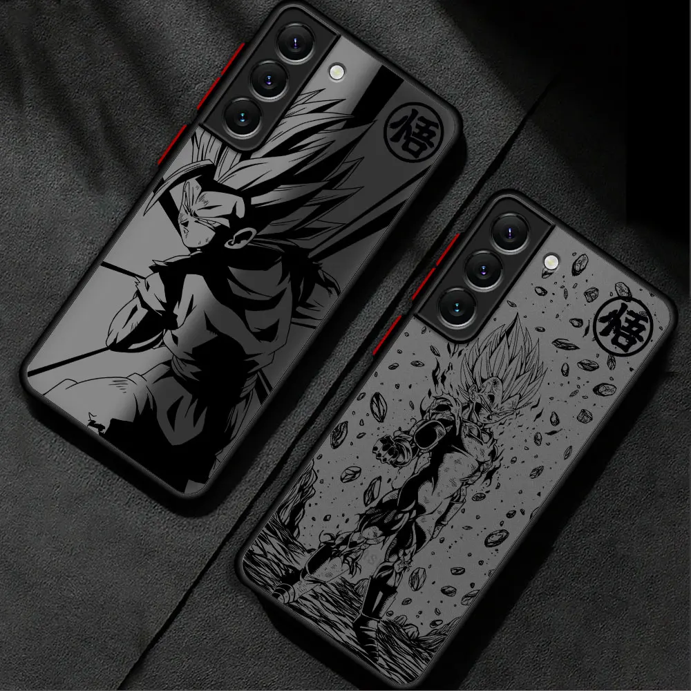 D-Dragons Balls Gokus Phone Case for Samsung Galaxy S20 S24 Ultra S22 Plus S23 FE S10 Plus S23 Ultra S21 FE S9 Shockproof Cover