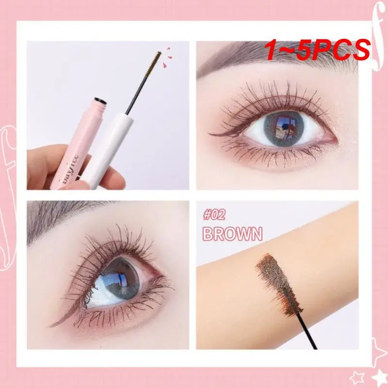 1~5PCS Natural Slender Mascara Waterproof Anti-sweat Effects Curling Not Easy To Smudge Long-lasting Natural Easy To Spread