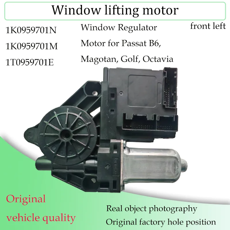 Auto raamregelaar motor geschikt voor VW Passat B6 Magotan Golf Mk5 Octavia Caddy elektrische raamliftmotor 1K0959793K 1K0959792K