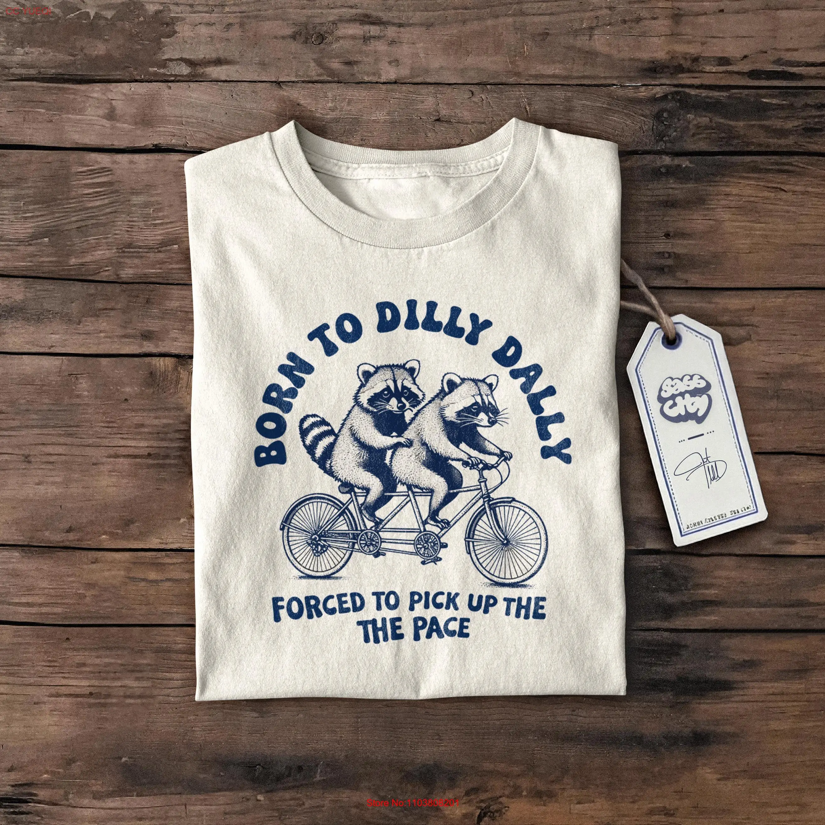 Забавная футболка Born To Dilly Dally в подарок в стиле ретро, странный мем, сумасшедший, милый, с длинными или короткими рукавами