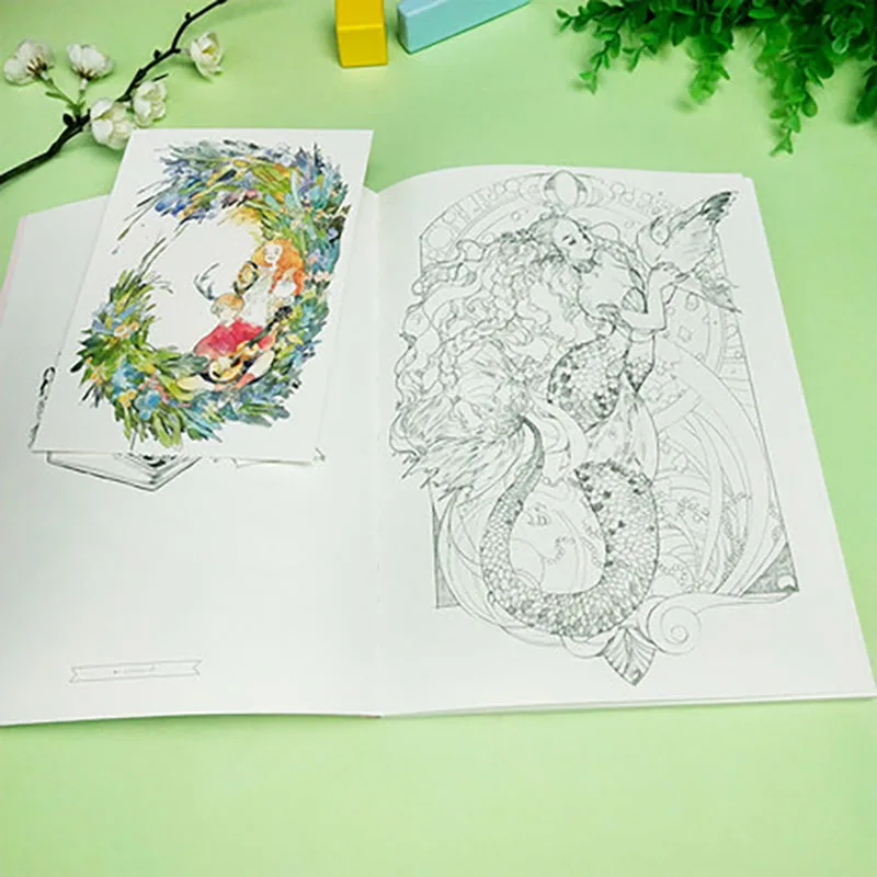 80pcs Tang Tuo Shi Coloring Book Chinese Ancient Style Line Drawing Collection for Adults Relieve Stress Graffiti Drawing