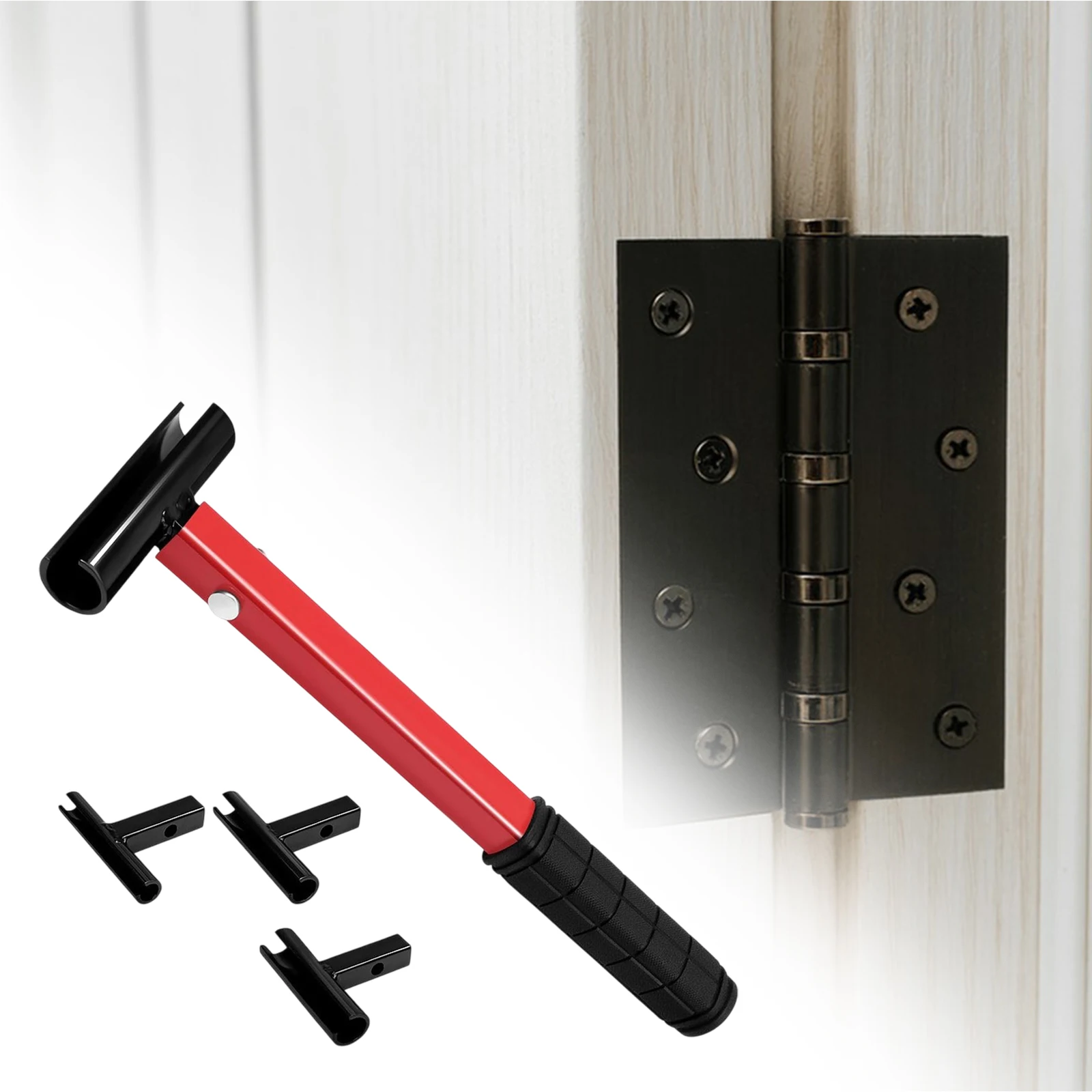 

4 In 1 Door Hinge Gap Adjustment Wrench Ergonomic Hinge Bender For 14mm-25mm Hinges Metal Wrench Rubber Grip Professional