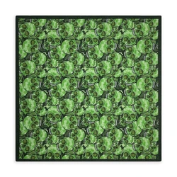 Bandana de calavera verde de 55CM, pañuelo para la cabeza, banda para el pelo, fantasma de Halloween, Hip Hop, 100% algodón