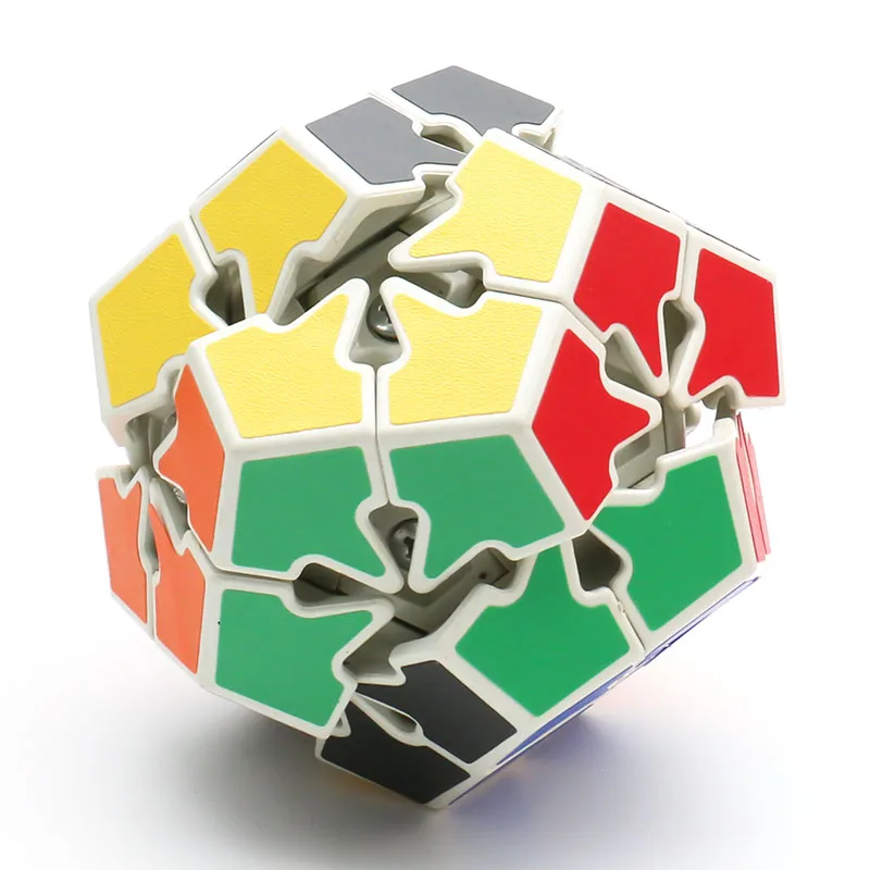 HeShu 6 ألوان Kilominx 2x2 Megaminx Dodecahedral متجمد ملتوي لغز المكعب السحري الكبار المراهقين لعبة الذكاء دعابة الدماغ