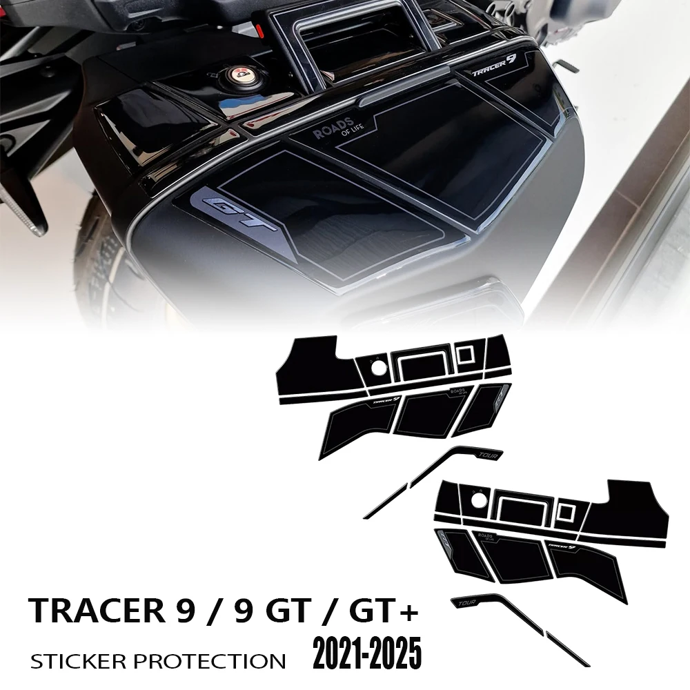 

Tracer9 2025 For Tracer 9 9GT 9GT+ 2021- Motorcycle Protection Suitcases Bags 3D Epoxy Resin Protective Sticker Kit