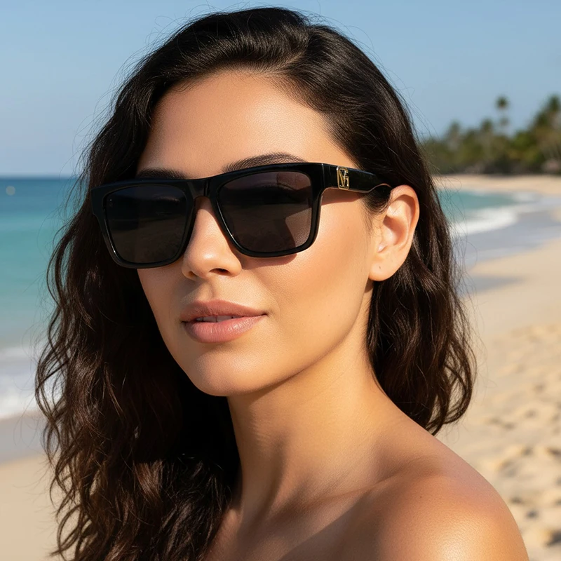 Modische, personalisierte Retro-Sonnenbrille für Straßenfotografie mit High-End-Feeling, konkaves Design, tägliche Outdoor-Sonnenbrille 3197