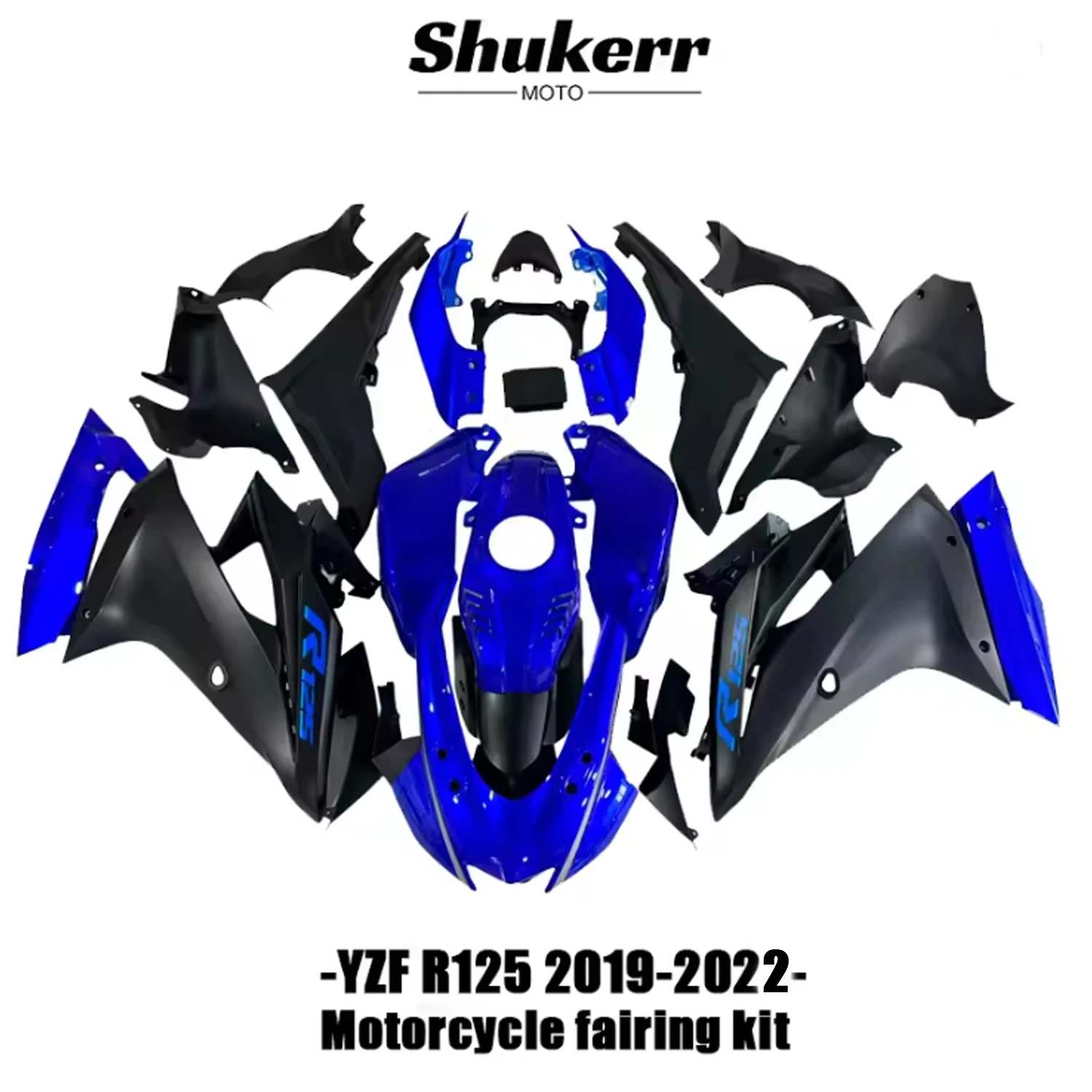 

Fit for Yamaha Yzf R125 Yzf-R125 2019-2022 New Abs Motorcycle Plastic Fairing Kit Injection Mold Bodywork Panel Kit Black Blue
