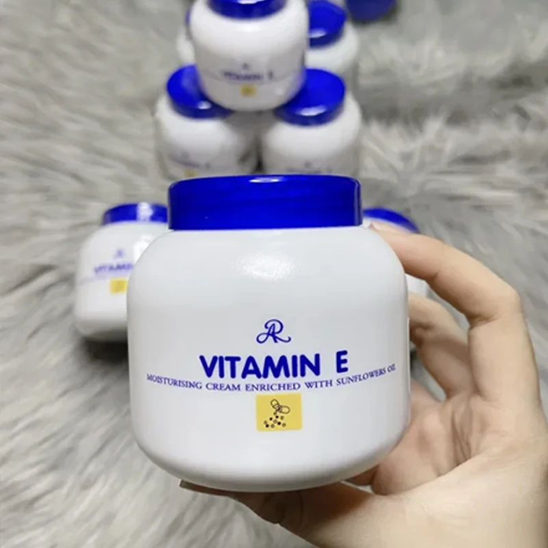 200g AR Vitamina E Hidratante Corporal Combate Escura, Fissuras, Rugas, Opacidade e Manchas Escuras, Ilumina e Suaviza a Pele