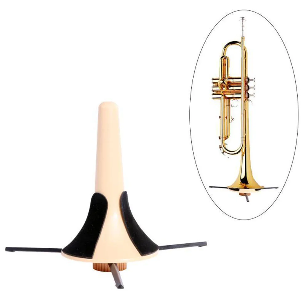 

Portable Foldable Trumpet Tripod Holder Stand Leg Instrument Accessories Musical Instrument Accessory (Yellow)