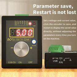 FNIRSI SG-002 4-20mA 0-10V Digital Analog Voltage Signal Generator 0-20mA Current Transmitter Debug Source Calibrator