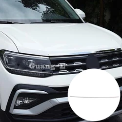 Stainless Steel Front Engine Machine Grille Upper Lid Trim Stick Frame For Volkswagen VW T-cross Tcross 2019 2020 2021 2022 2023