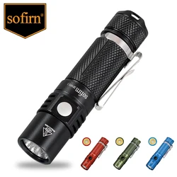 Sofirn sp10 v3.0 mini lanterna led 14500 aa bolso luz tocha lh351d 90 alto cri 5000k 1000lm max à prova dwaterproof água mini tocha