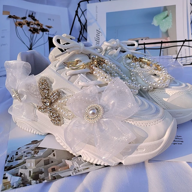 Bling origuinal wedding tennis shoes