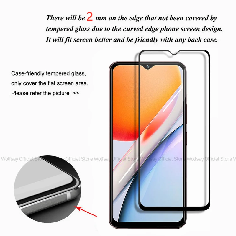 2/4PCS Tempered Glass For Vivo iQOO Z9 Lite Screen Protector iQOO Z9 Lite Full Glue Cover Protector Phone Glass For iQOO Z9 Lite