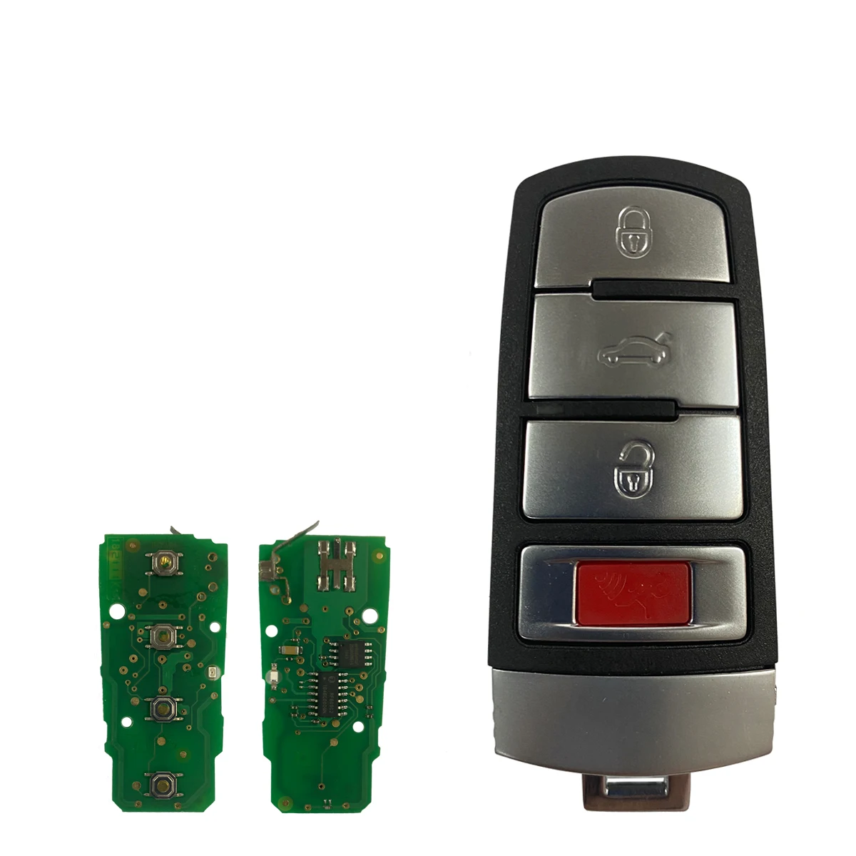 Okey Remote Control Car Key 3+1 Buttons ASK 315MHz ID48 for VW Volkswagen Passat 2006-2013 CC 2009-2015 FCCID NBG009066T