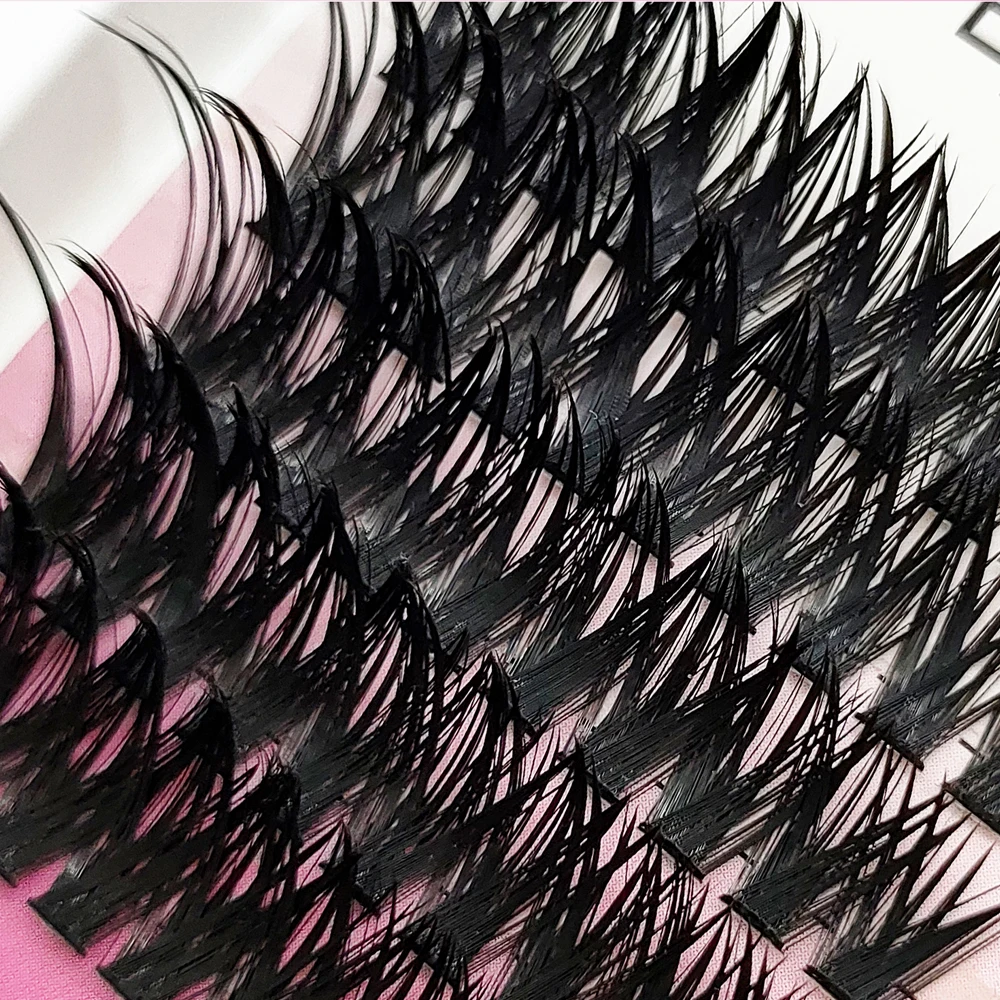 15-Line Soft Segmented Eyelashes C/D DIY Mixed Thick Natural Looking Eyelashes for Volume Makeup