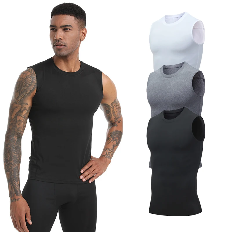Herren Bodyshaper Schlankheits-Kompressionsweste Nahtloses Taillentrainer-Unterhemd Bauchkontrolle Gewichtsverlust Shapewear