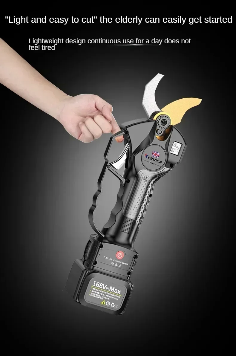 

110V/220V Powerful Electric Scissors for Gardening and Cutting Trees, with Rechargeable Battery and Special Blade C