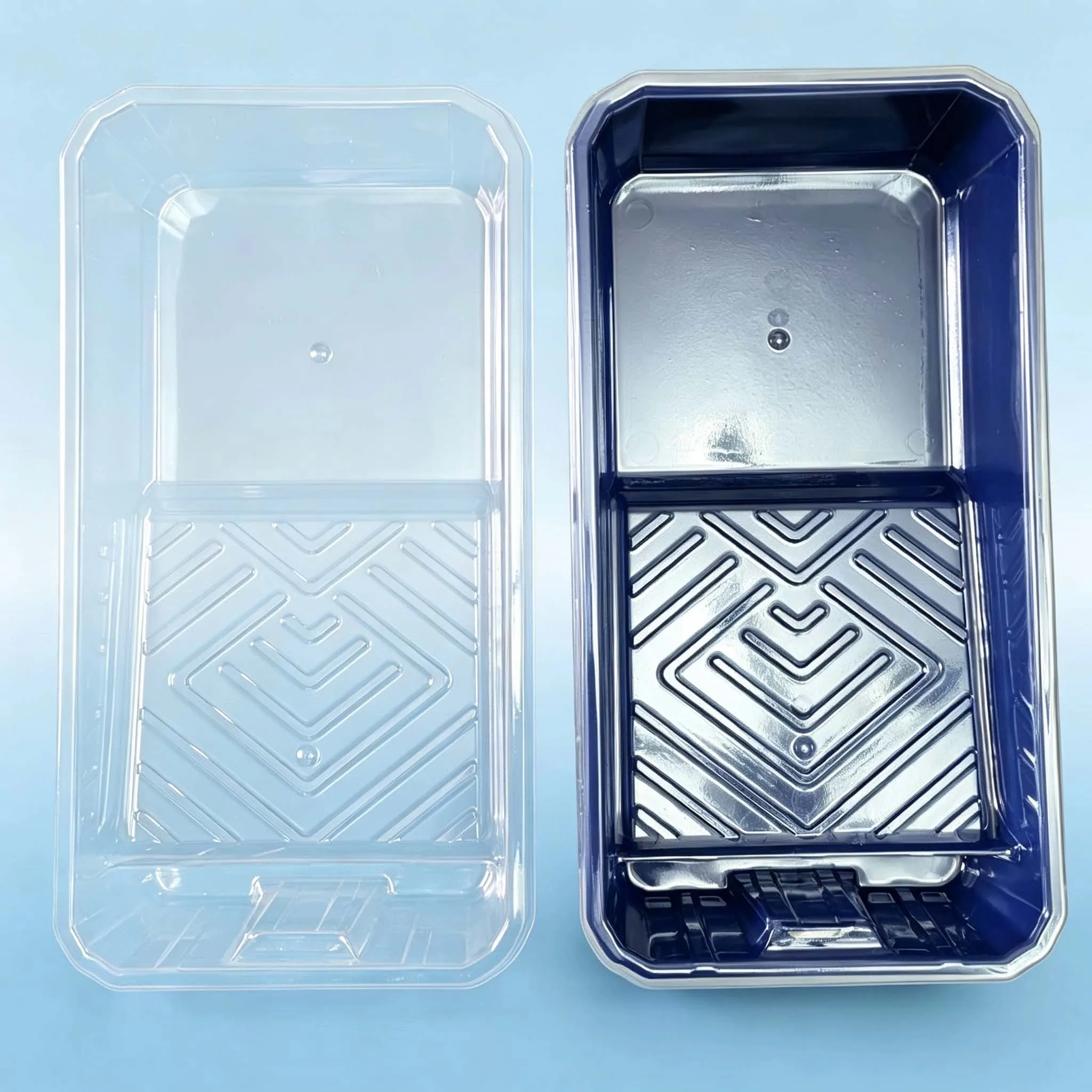 4 Inch Reusable Paint Tray, Durable PP Tray for DIY Painting, Color Mixing & Home Renovation