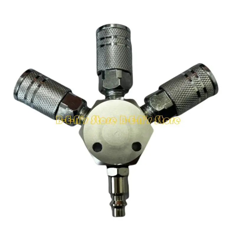 Y1AD Air Compressor Manifold Splitters Manifold Hose Splitters Airtight Industrial Type Air Plug Replacement Quick Connectors