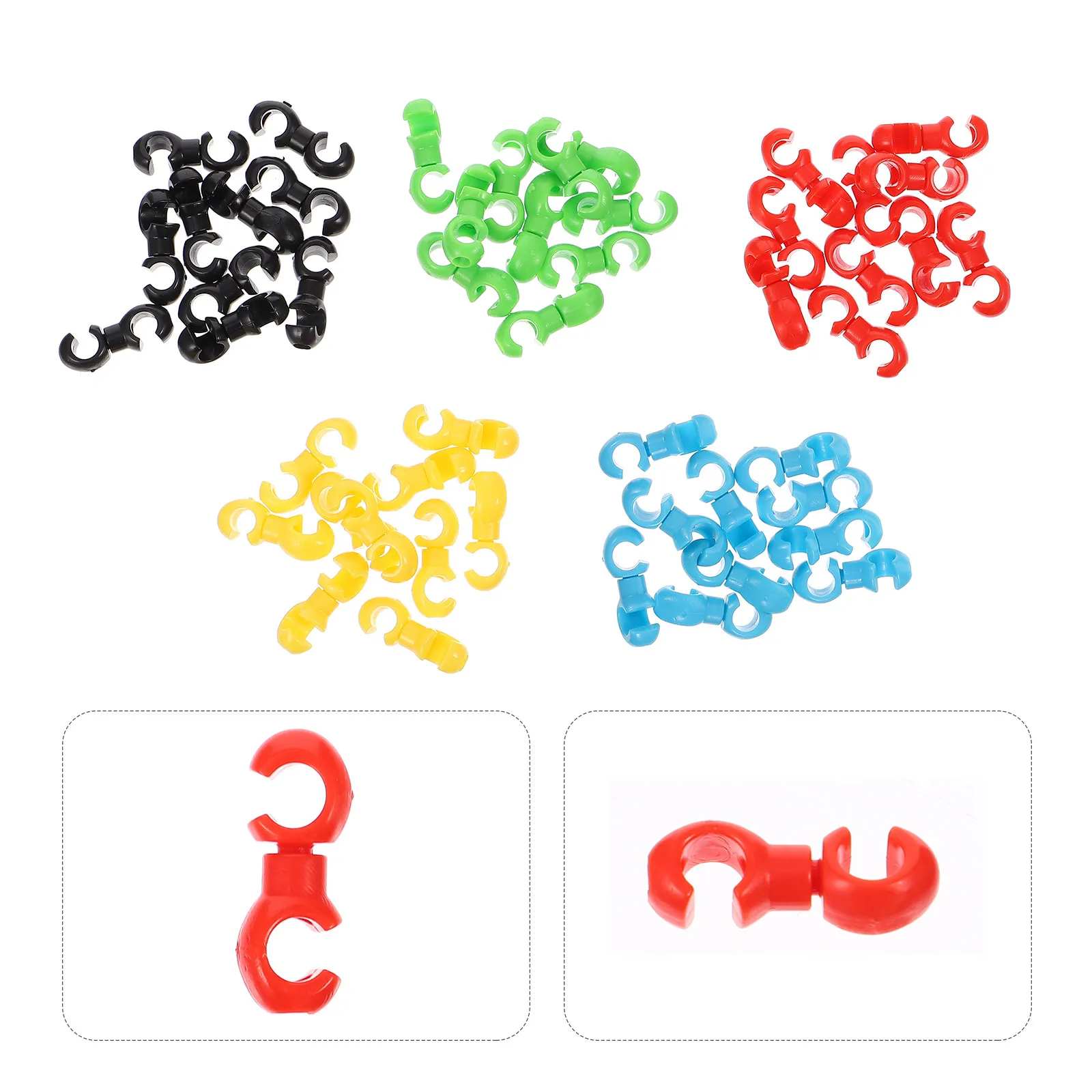 

50Pcs Bike C-Clips Clamps Quality Material Brake Line Buckle for Folding Bikes Wire Clamps Tubing Clips