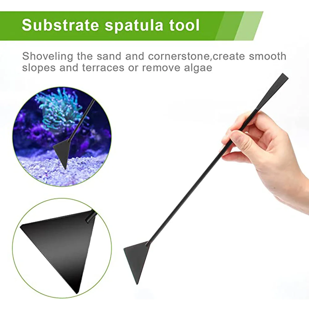 Aquarium Scissor Tools Kit,  Anti-Rust Tool Stainless Steel Tweezers Scissor Aquatic Plants Cleaning Tool for Aquariums & Fish