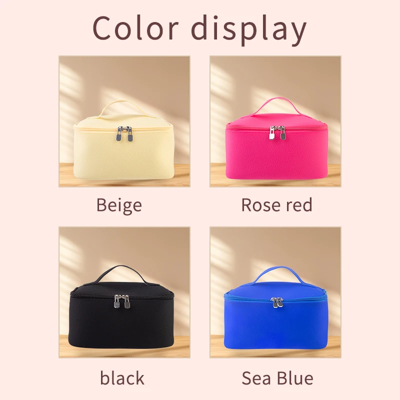 Cosmetics Storage Kit Large Capacity Travel Toiletry Bag Makeup Bag Advanced Sense Portable Cosmetic Storage Bag