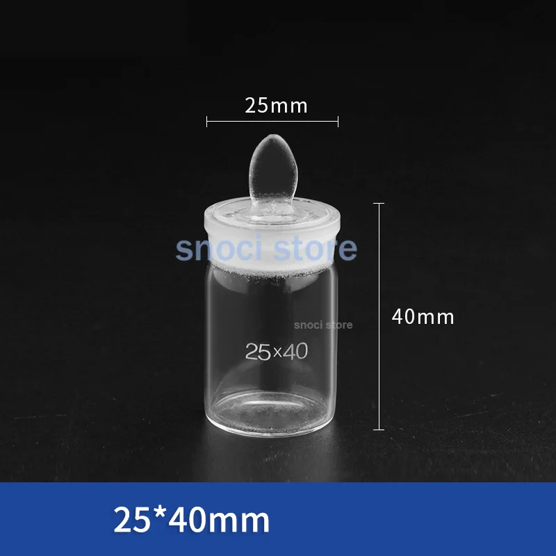 

Weighing Bottle Tall Form Borosilicate Glass 25x40mm Glass Scale Specific Gravity Bottle Laboratory Chemistry Equipment