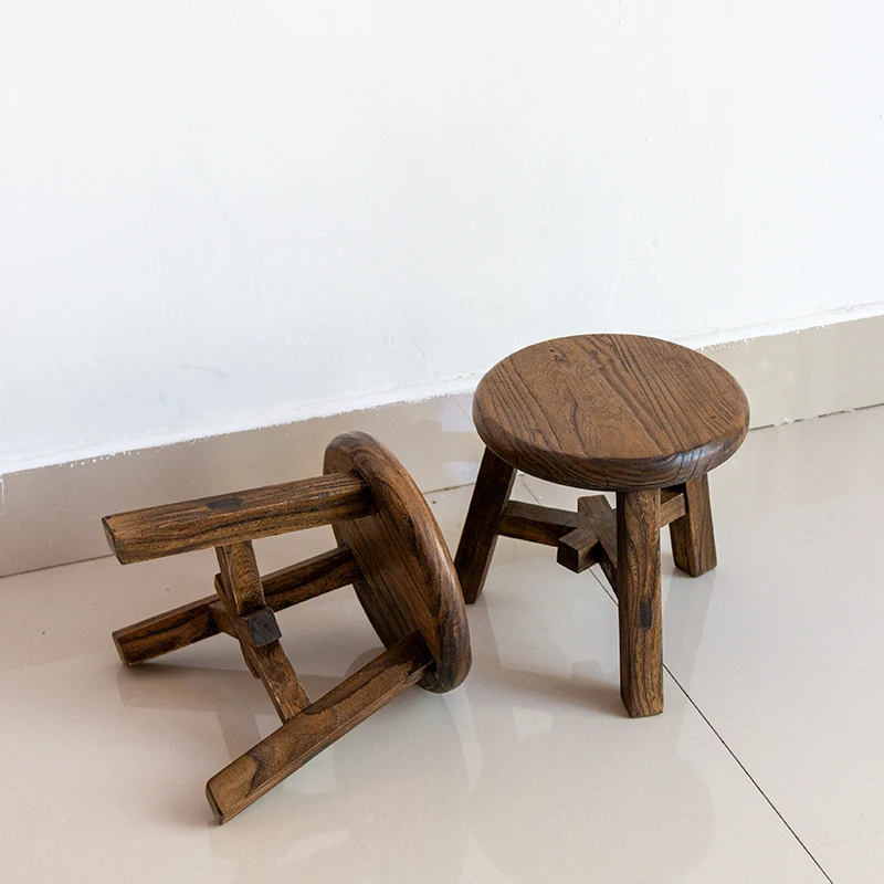 無垢材キッズスツール滑り止め子供用ステップチェアリビングルーム学習シート玄関靴を履き替えるための小さなスツール