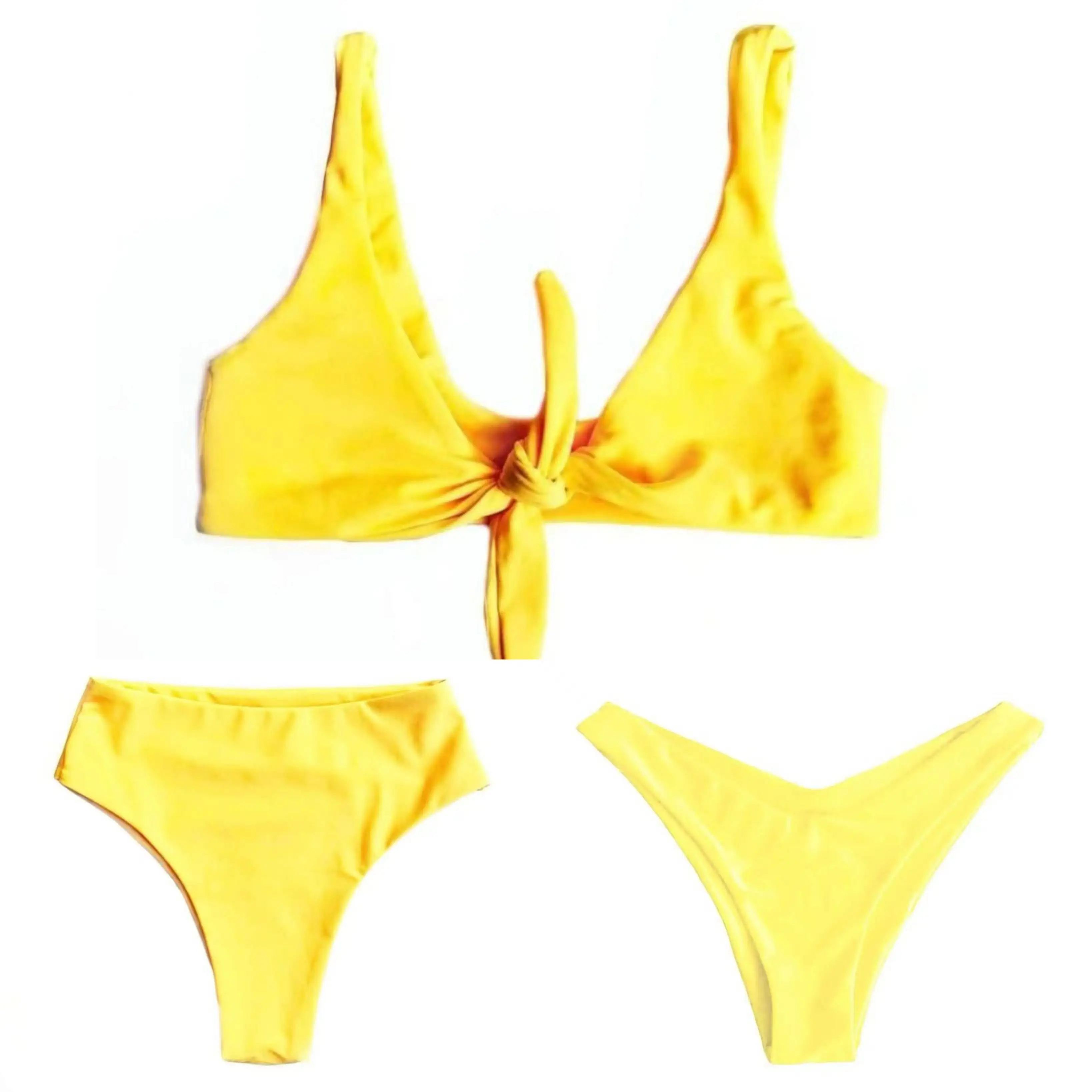 Yellow Swimsuits & Swim Trunks Can Be Freely Matched