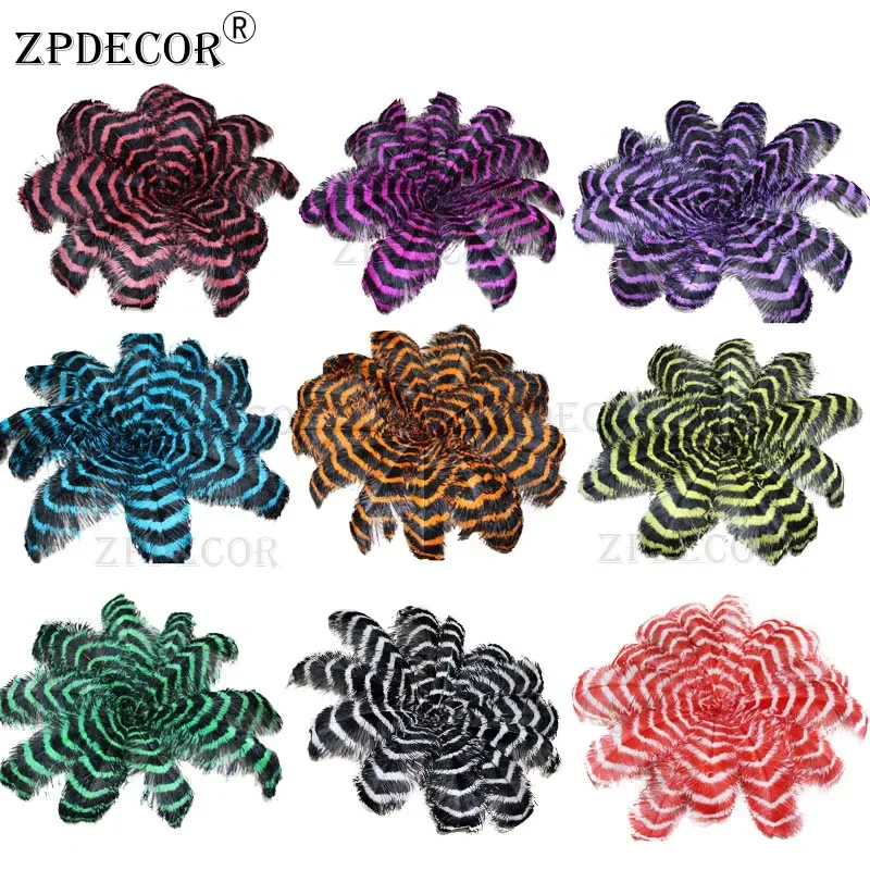 

ZPDECOR большая полоска страусиных перьев, окрашивание 55-60 см для модных аксессуаров, домашний декор
