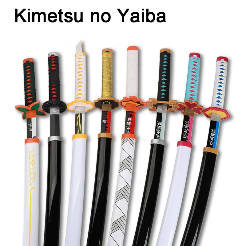 31.5 inch / 80cm Kimetsu No Yaiba Katana Anime  Sword  Cosplay Weapons  1:1 Original patterns Zenitsu  Muichirou Mitsuri