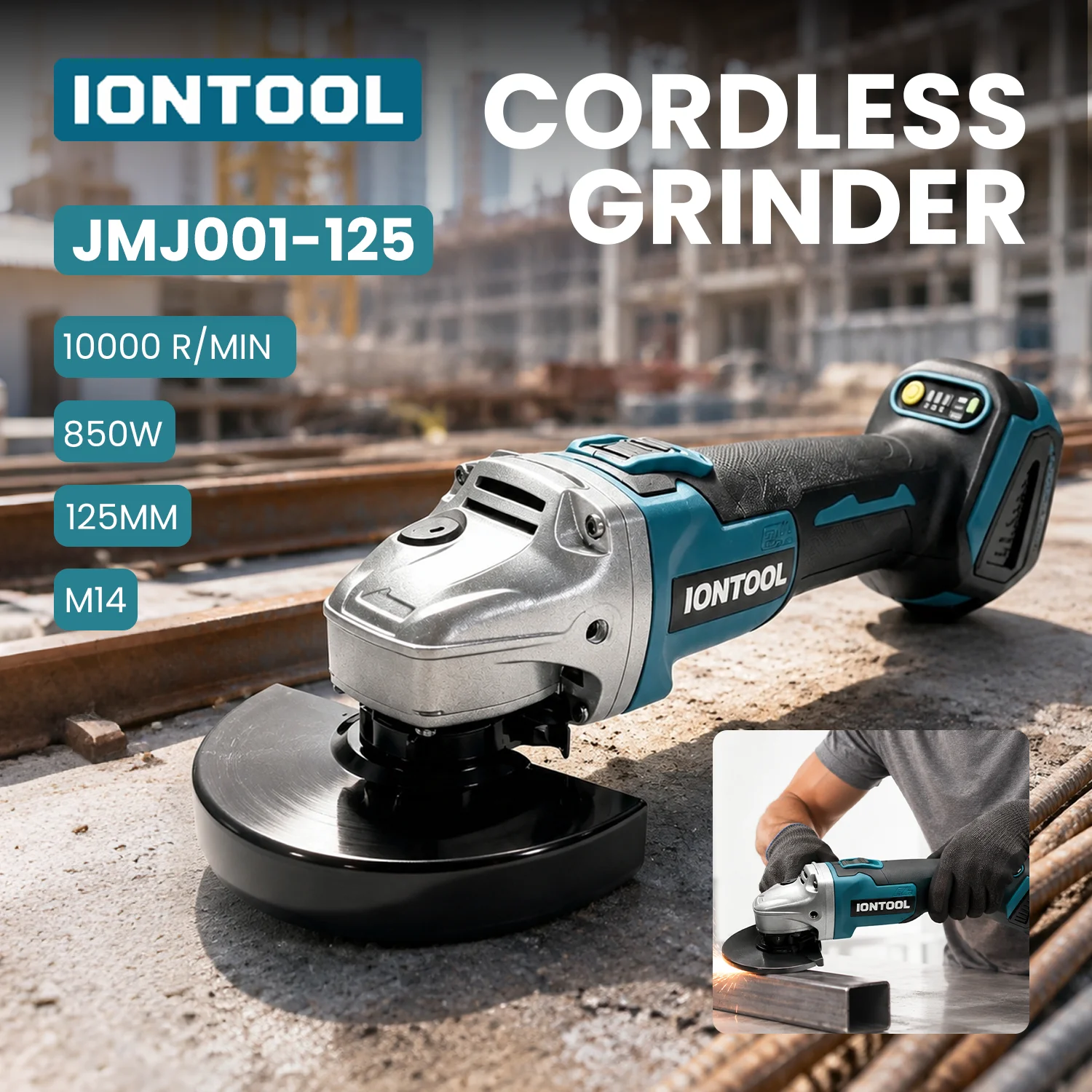 iontool-brushless-angle-grinder-10000rpm-cordless-power-tool-bare-tool-fits-makita-18v-batteries-for-household-polishing-trims