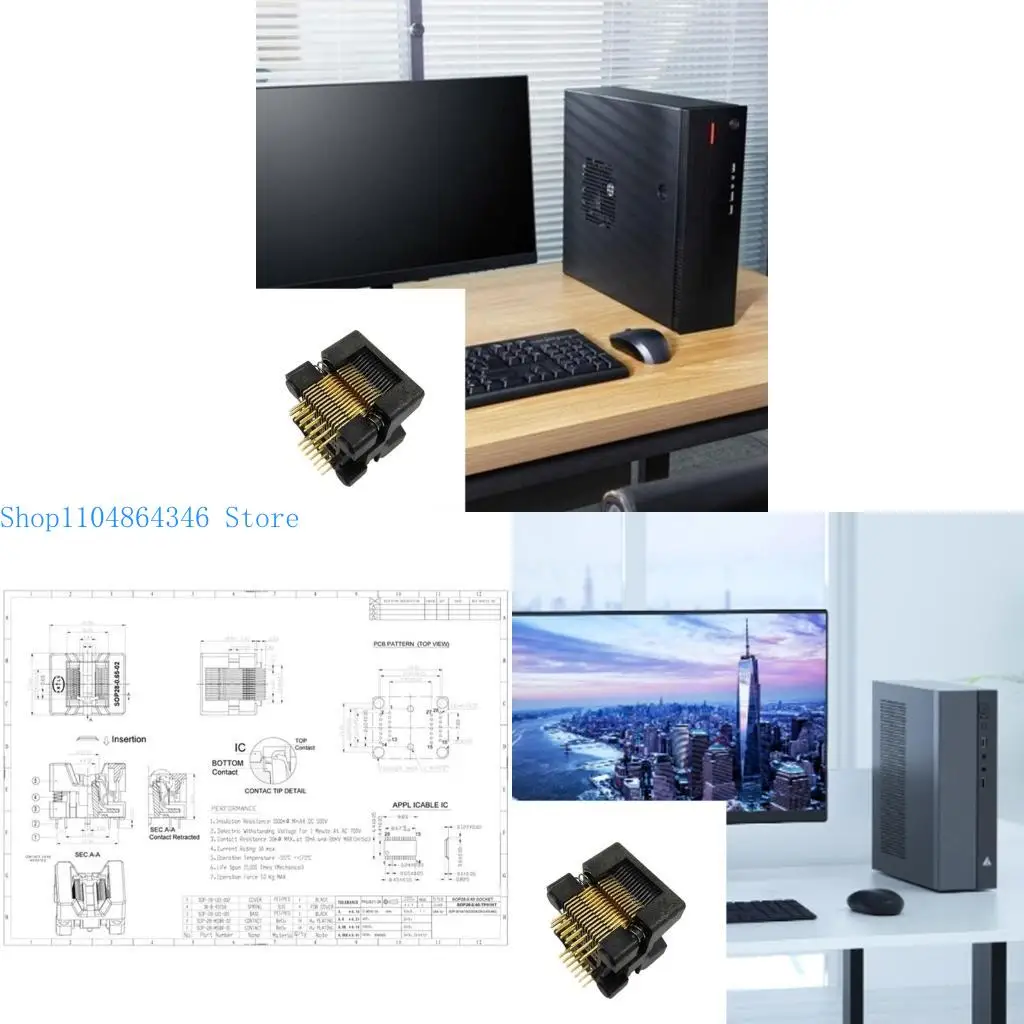 

5ASD Professional SSOP28 (28) 0,65 Тест старения чипов и аксессуары для программирования