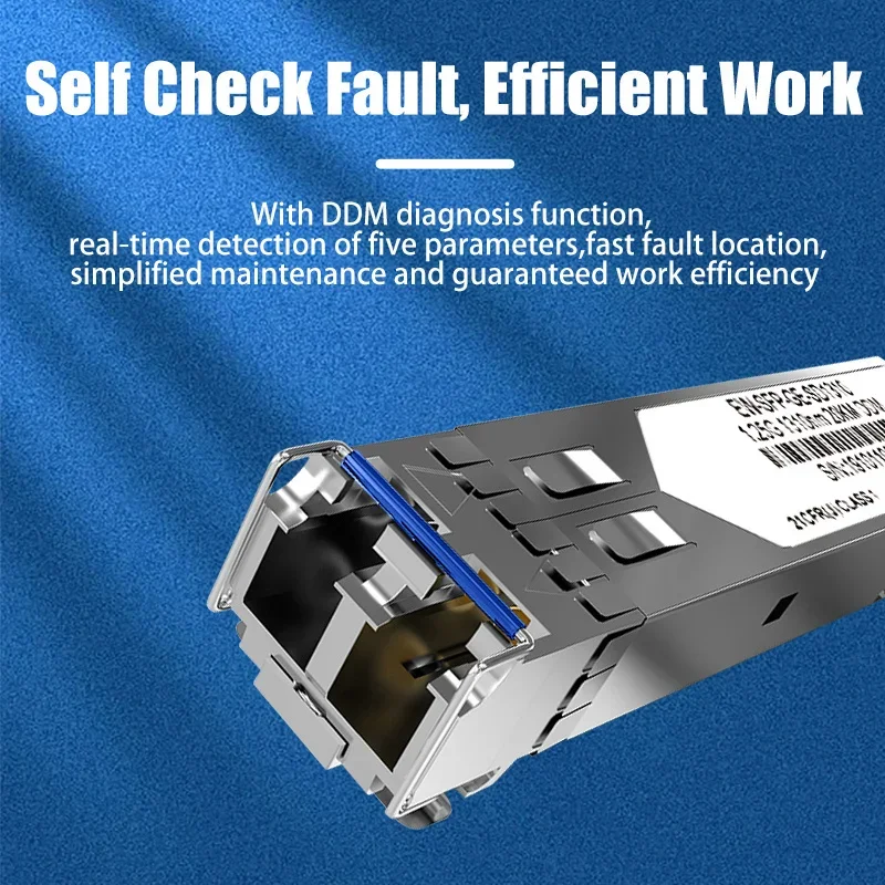 Módulo de fibra óptica, 10G SFP + LC, único, 10km, 1310nm, compatível com INTEL, Cisco, Mikrotik, Huawei, Extreme Switch