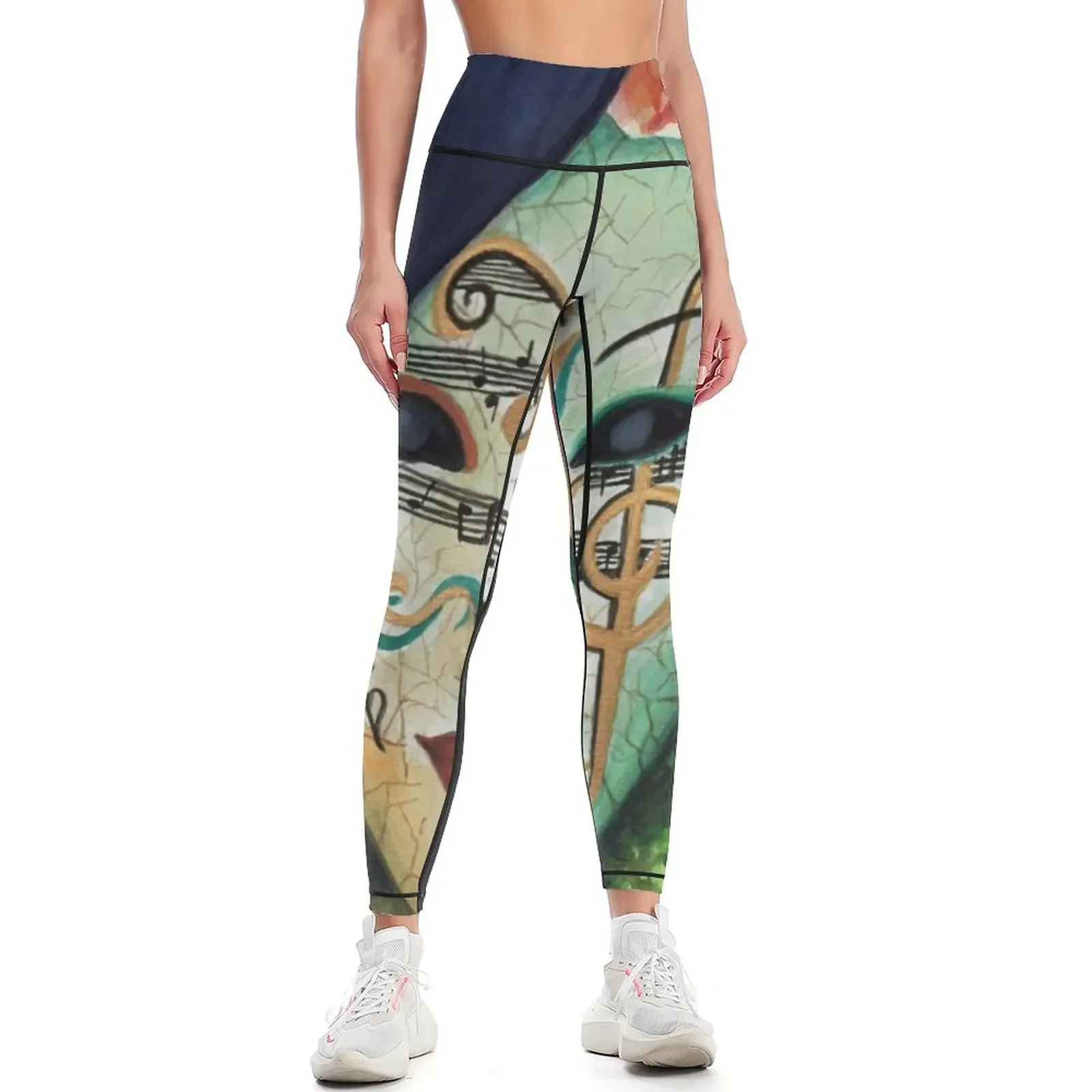 

Face the Music Leggings Women sports joggers for sports shirts gym gym wear Womens Leggings