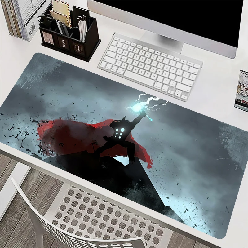 Marvel Thor Odinson Large Mouse Pad PC Anti Slip Game Cabinet Keyboard Mousepad Laptop Anime Gaming Accessories Desk Mat Carpet