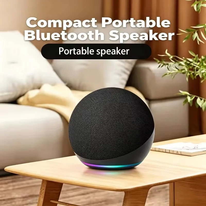 2026 New Mini Smart Speaker, Premium Sound, Mic Mute Privacy Button, WiFi Voice Assistant, Compact Design for Home Control