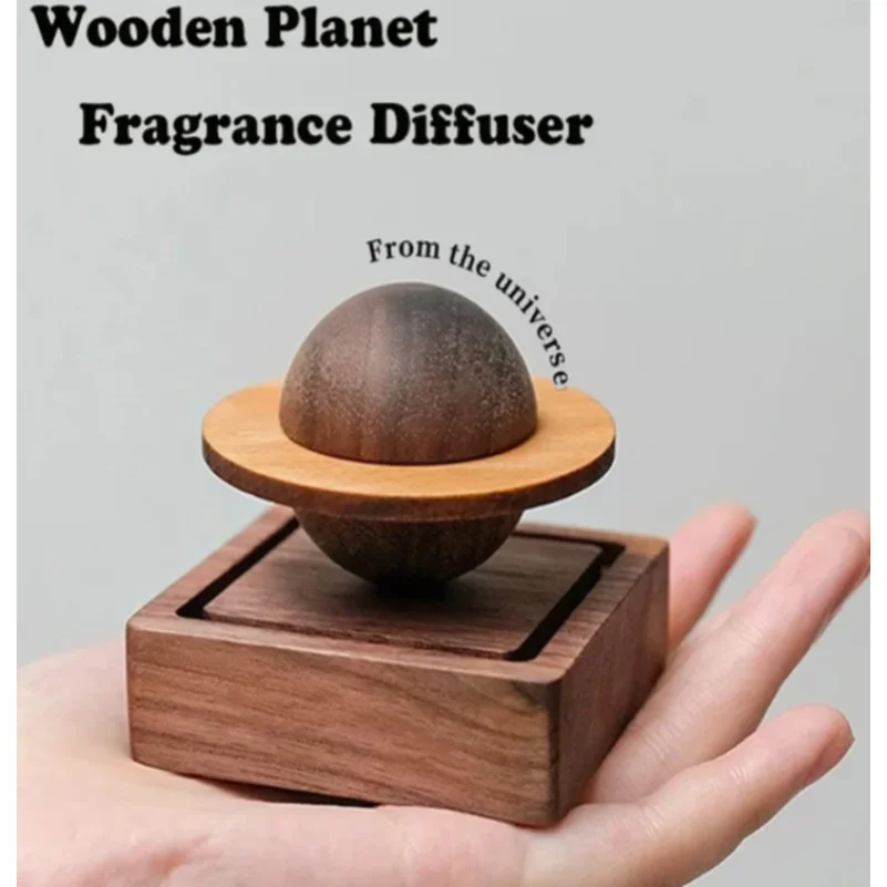 

1pcs wood scent No essential oil diffuser Jupiter shape home decoration fresh air present to friend dorm room essentials