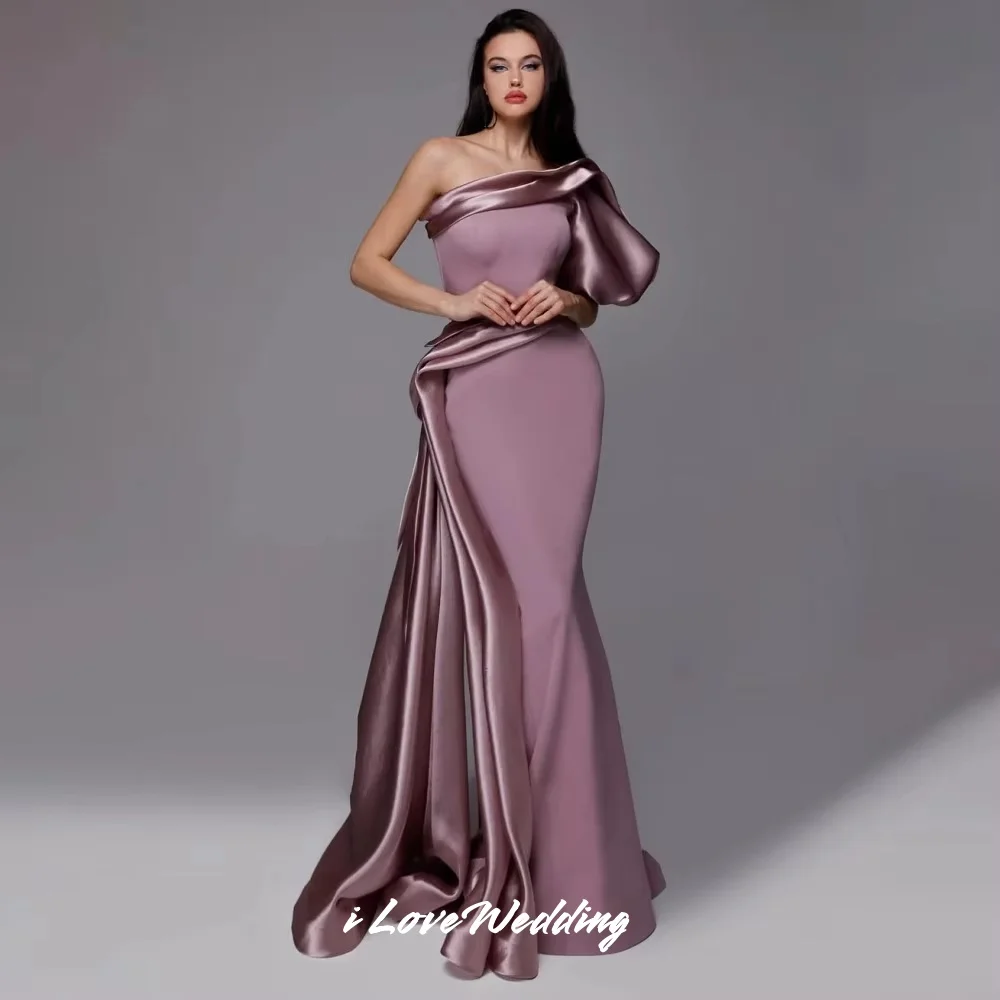 Elegant Strapless Evening Dresses 2025 Pleated Backless Mermaid Floor-Length Prom Dress Dresses For Special Occasions Customized