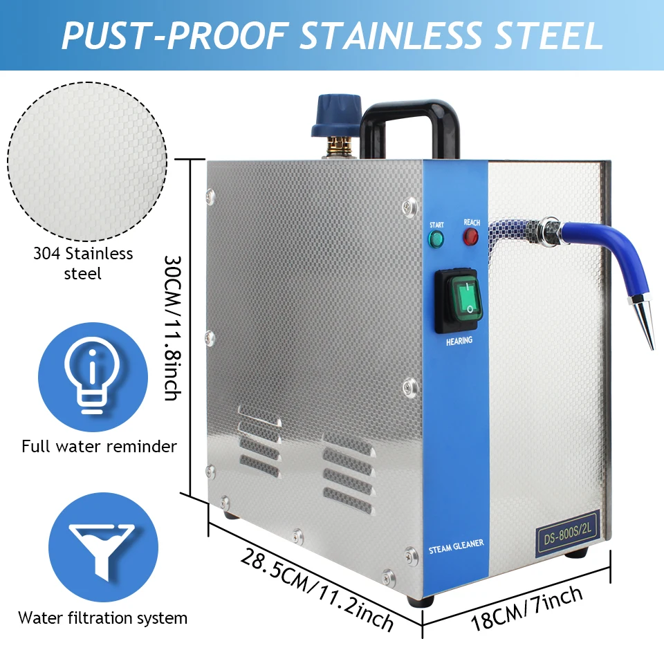 

2L High Dental Steamer Dental Lab Equipment Dental Lab High Pressure Vacuum Steam Cleaner