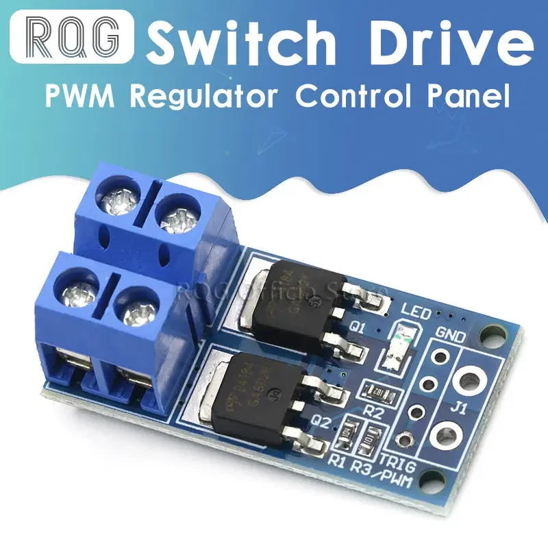 5pcs 15A 400W MOS FET Trigger Switch Drive Module PWM Regulator Control Panel for arduino DC 5V 12V 36V