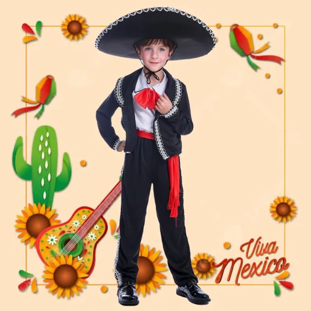 Boys Traditional Mexican Mariachi Amigo Dancer Costume For Cinco De Mayo Fiesta AliExpress 200000532