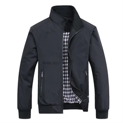 New Spring Autumn Casual Solid Fashion Slim Bomber Jacket Men Overcoat New Arrival Baseball Jackets Men's Jacket L-5XL 6XL Top