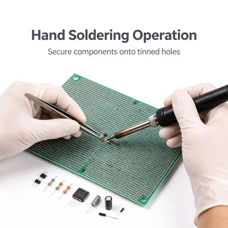 1Pcs 60x80mm Double Sided PCB Protoboard 1.27mm Pitch Universal Veroboard DIY Circuit Soldering Prototype Board